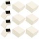 thumbnail image 3 of 10 cajas de almacenamiento duraderas para joyas, de papel kraft, para pendientes, anillos y pendientes (blanco), 3 of 5