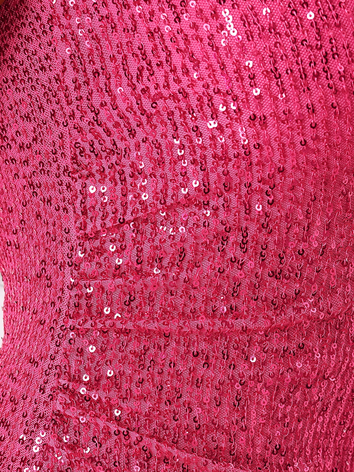 DARING DIVA Sequin Sleeveless Mini Sparkly Party Dress XS Hot Pink