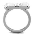 thumbnail image 2 of Silver Womens Ring Anillo Para Mujer Stainless Steel Ring with Epoxy in White Mestre, 2 of 4