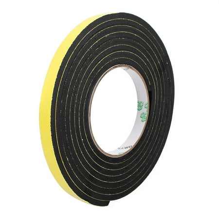 12mm x 5mm Single Side Self Adhesive Shockproof Sponge Foam Tape 3 Meters Length
