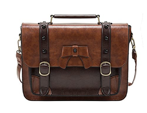 New Women Men Leather Long Wallet Purse Handbag Briefcase Coffee Clutch Bag