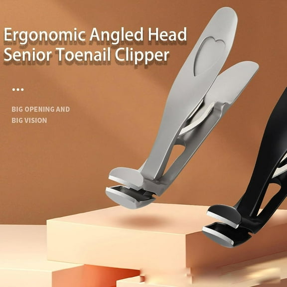 Toe Nail Clipper, Nail, Toenail Clippers, Toe Nail for Senior, Wide Jaw Opening Anti-Splash Slanted Nail Clipper