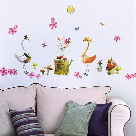 Hl 973 Love Cranes Wall Decals Stickers Appliques Home Decor