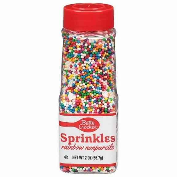 Betty Crocker Sprinkles, Assorted Nonpareil, 2 Oz - Pack of 2