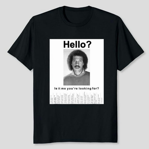 Lionel Richie Finding Missing Person T-Shirt Unisex, Sizes S-5XL, Tbun