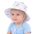 thumbnail image 3 of Jamicy Sun Hat for Infant Boys Girls Sun Protection Cute Wide Brim Summer Baby Boy Bucket Hats Toddler Sun Hats for Boys Girls, 3 of 9