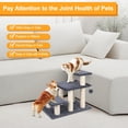 thumbnail image 2 of Pet Stairs SOCATER, 3 peldaños para perros y gatos, 20 pulgadas, color gris, 2 of 7