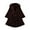 01 Brown, variant on YueHuiYing Poncho Shawl Wrap Women Cape Winter Faux Fur Trim Coat Sleeveless Cardigan Dressy Cloak for Party