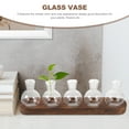 thumbnail image 3 of Vintage Glass Hydroponic Vase with Water-Grown Pothos and Hyacinth for Office Desk Decor and Stylish Plant Display, 3 of 6