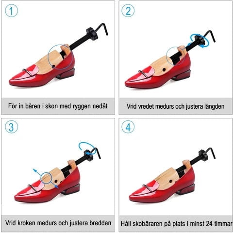 Darzheoy Shoe Stretcher for Men and Women Professional Shoe Adjustable Width & Length, Size 38-41, Wood (Includes Only 1 Shoe Stretcher)