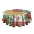 thumbnail image 5 of Round Waterproof Pioneer Tablecloth Reusable Washable Weight Fabric Table Covers for Restaurant,Picnic,Indoor and Outdoor Dining 60 Inch X 60 Inch, 5 of 6