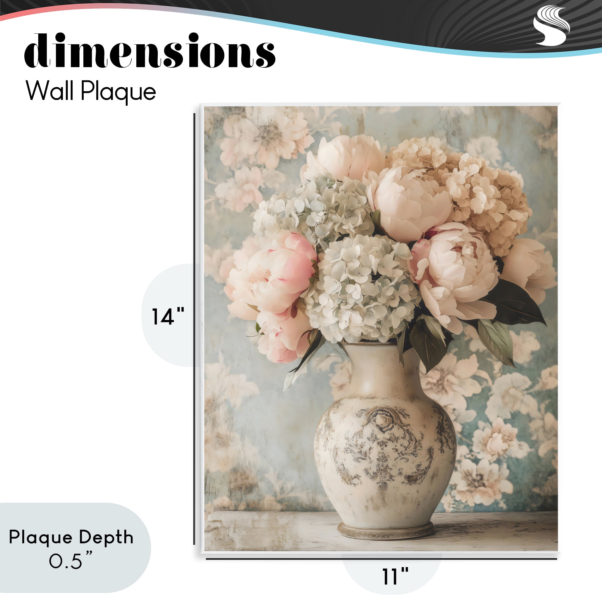 Stupell Industries Delightful Arrangement of Flowers Wall Plaque Art, design by Creative Studio