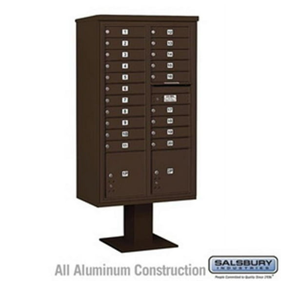 3 Wide Assembled See Through Metal Locker with Four Tier, Blue - 6 ft. x 18 in.