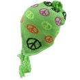 thumbnail image 2 of Top Headwear Peruvian Chullo Hat - Peace - Green, 2 of 2