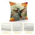 thumbnail image 4 of Creowell Hummingbird Flowers Water Droplets Square Pillow Cover Case for Cushions Sofa Bed Outdoor Decoration High-Quality All-Season Pillow Case 1PC 24x24in, 4 of 5