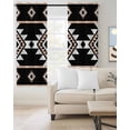 thumbnail image 2 of Black White Boho Blackout Curtains 54 Inches Long for Bedroom, Modern Western Aztec Abstract Geometric Thermal Insulated Room Darkening Black Out Window Curtain Panels Grommet Drapes for Living Room, 2 of 8