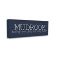 thumbnail image 3 of Stupell Industries Mudroom Kick Off Shoes Phrase Rustic Grain Pattern Canvas Wall Art, 24 x 10, Design by Kim Allen, 3 of 7