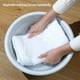 thumbnail image 5 of Caja de almacenamiento plegable de plástico para debajo de la cama | Organizador EVA inodoro y a prueba de humedad | Translúcido blanco | Gran capacidad para almohadas, mantas, abrigos, juguetes, 5 of 7