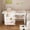 White, variant on Wohh Folding Sewing Table with Locking Wheels 45.67",4-in-1 Craft Cabinet Sewing Machine Cart with Storage Shelves,Rolling Sewing Workstation Side Table Computer Desk Kitchen Organizer for Apartment