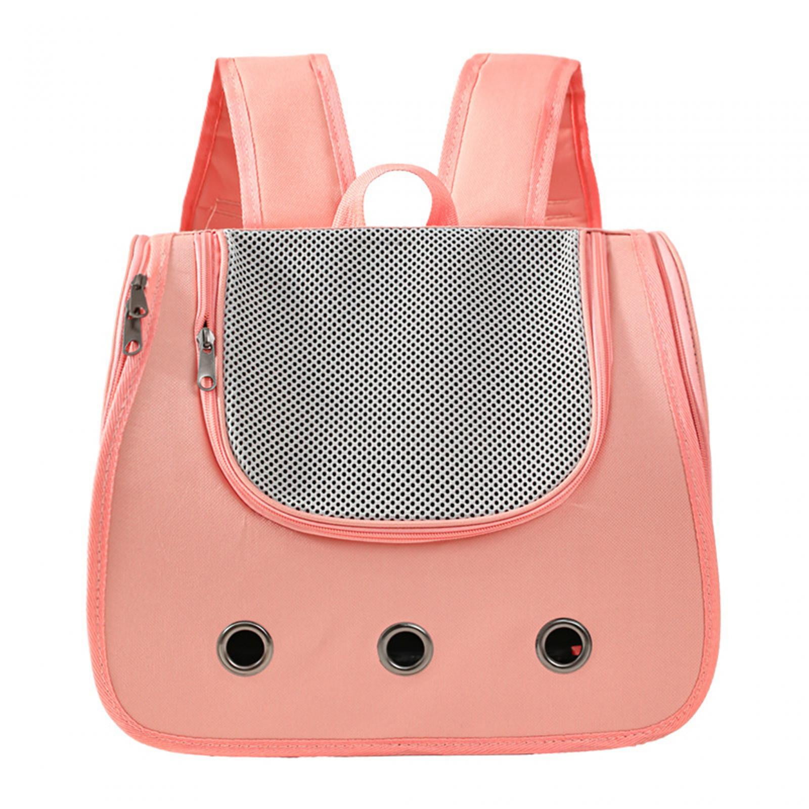 TOOYFUL Cat Backpack Carrier Cat Dog Backpack Bag Animal Carrier Backpacks, Pet Travel Backpack Dog Cat Carrier for Travel, Hiking Pink