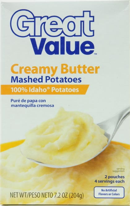 Great Value Creamy Butter Mashed Potato, 6.6 oz