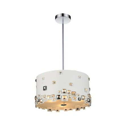 Crystal World Shadow 6-Light Drum Chandelier
