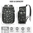 thumbnail image 3 of Travel Cooler Bag - Pioneer Flower Floral Print Pattern Camping Beer Cooler Backpack with Bottle Opener- Waterproof Insulated Picnic Backpacks - Cooler Bag for Beach, 3 of 6
