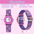 thumbnail image 7 of Watches for Kids Analog Watches with Elastic Fabric Strap for Girls Boys Birthday Christmas Gift for Kids, 7 of 7