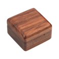 thumbnail image 2 of Estuche Organizador de Anillos de Madera Estuche de Almacenamiento de Anillos de Boda Joyero Pareja Anillos Titur Cuadrado Portátil para Anil Marron oscuro Sunnimix Caja de joyería, 2 of 8