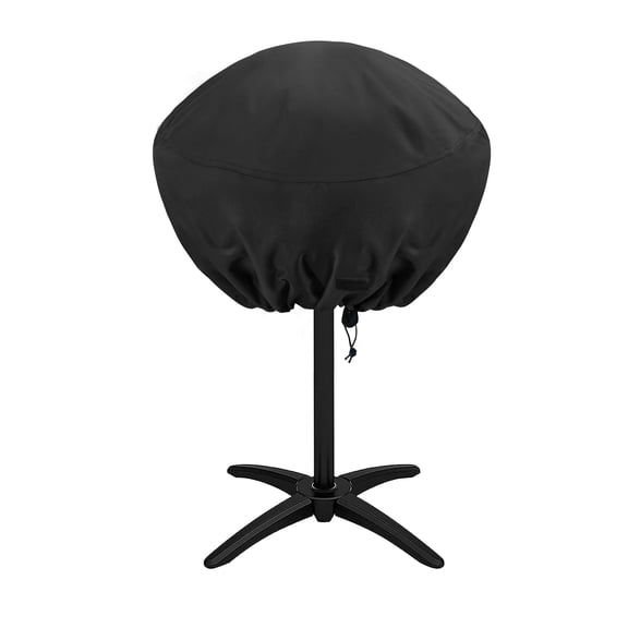 Outdoor BBQ Barbecue Cover, Dome SplashProof Protective Cover, Mini Round Barbecue Grill Dust Cover for Electric Grills,black,50*45cm