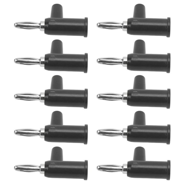 Banana Plug, Standard Size Maximum..24A Open Type 4mm/0.2in Diameter Electrical Plug For Security Accessories Red,Black,Yellow,Blue,Green