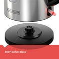 thumbnail image 6 of BLACK+DECKER 1.7L Cordless Kettle, Stainless Steel, KE2000SD, 6 of 15