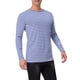 thumbnail image 4 of Camiseta de rayas de manga larga para hombre INSPIRE CHIC, cuello redondo, básica, talla 2XL, azul, 4 of 6