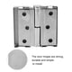 thumbnail image 2 of MY-4 * 3 Cojinetes de puertas internas de baño de aleación de zinc de acero inoxidable más grueso Bisagra de puerta plegable Unbranded JY37821, 2 of 7