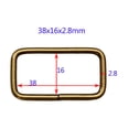 thumbnail image 6 of 20Pcs Metal Rectangle Assorted Connector Adjuster Metal Loop s for Bag, 6 of 7