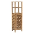 thumbnail image 1 of Linon Bracken Sturdy Solid Bamboo Tower with 5 Spacious Shelves in Natural Brown, 1 of 14