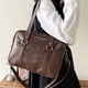 thumbnail image 3 of Bolso de hombro de PU informal japonés Minnieouse opción moderna y práctica para estudiantes bolso japonés Bolsas de mensajero y de hombro marrón oscuro, 3 of 6