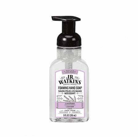 J.R. Watkins Scented Foaming Hand Soap for Kitchen and Bathroom, Lavender, 9 Oz