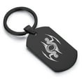 thumbnail image 1 of Stainless Steel Tribal Gemini Zodiac (Twins) Dog Tag Keychain Circle Ring, 1 of 2