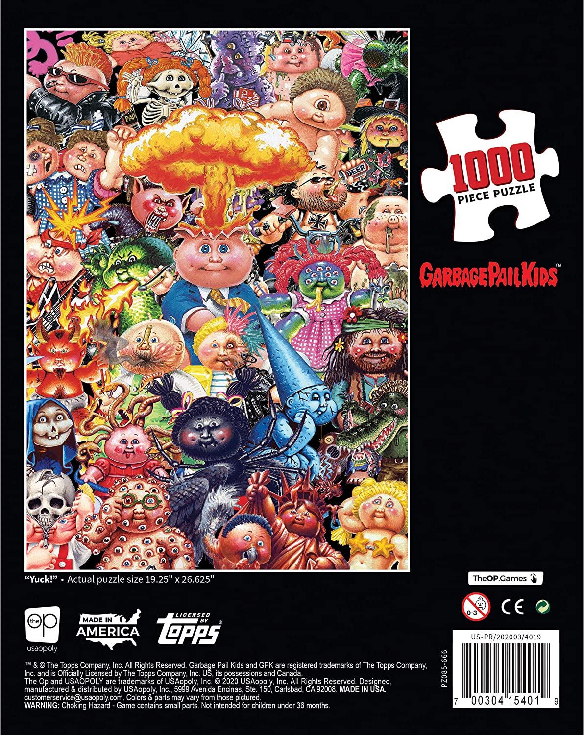 Garbage Pail Kids Yuck 1000 Piece Jigsaw Puzzle - image 4 of 4