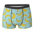 thumbnail image 6 of Men's Boxer Briefs, Cute Banana Starry Sky Soft Comfy Mens Underwear Boxer Briefs Breathable With Widen Waist, 6 of 7