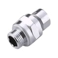 thumbnail image 5 of Clearance Under $3.79! 1PC Shower Head Swivel Ball Adapter, Adjustable Brass Connector for Rain Shower Heads, Stainless Steel, for Bathroom & Shower, (G1/2, Silver), 5 of 5