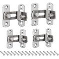thumbnail image 1 of inherited 4 Pieces 90 Degree Right Angle Door Latch Buckles, Door Latch Latch for Doors and Windows Locking Hardware Household Accessories, 1 of 4