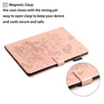 thumbnail image 4 of TECH CIRCLE Case for iPad 10th Generetion 2022,iPad 10.9 inch Case with Pencil Holder, Butterfly Rhinestone PU Leather Smart Auto Wake/Sleep TPU Back Protective iPad Wallet Stand Cover,Rosegold, 4 of 8