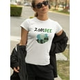 thumbnail image 2 of Zombee Bee Graphic Women White T-Shirt, Female XX-Large, 2 of 4