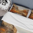 thumbnail image 4 of Designart "Bold horizon Canyon Desert IV" Landscapes Bedding Covert Set - Canyon Orange Traditional Bed Set With 2 Shams, 4 of 6