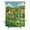Green, variant on Stall Shower Curtains 36" x 72", Cute Cartoon Town Washable Shower Curtain for Bathroom, Farmhouse Sheep Countryside Waterproof Polyester Fabric Bathtub Curtain Panel