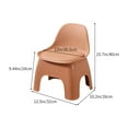 thumbnail image 3 of Antqov Plastic Small Stool, Thickened Colorful Chair Backrest Sofa Coffee Table Short Stool Adult Living Room Home Stools, 3 of 6