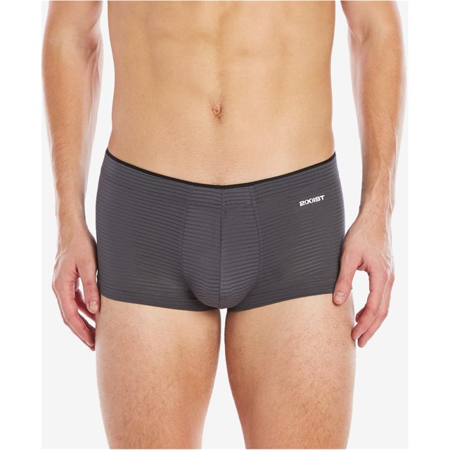2(X)IST Calzoncillos bóxer para hombre Micro Sliq, gris, mediano 2(X)IST Calzoncillos boxer