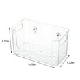 thumbnail image 3 of Transparent Storage Bins, Hanging Storage for Bathrooms Laundry Rooms Kitchens Dressing Tables, Plastic Material, Compact Design, Quality Construction, Easy to Carry, Versatile, 3 of 6